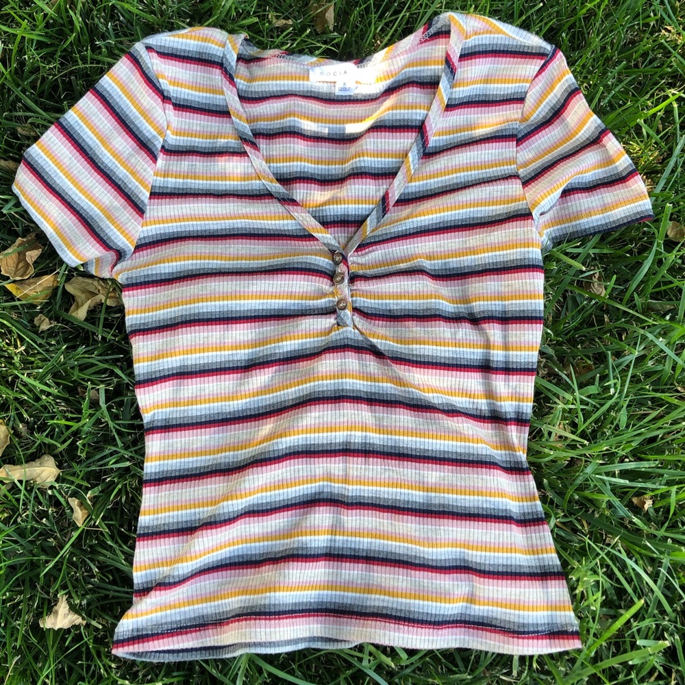 Stripe tillys top